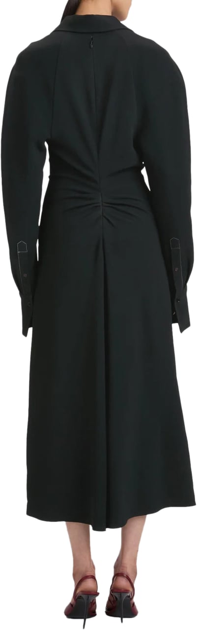 Victoria Beckham Polo Collar Black Zwart