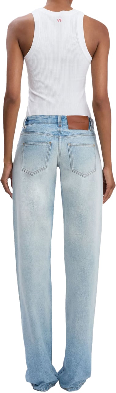 Victoria Beckham RIB TANK WHITE Wit