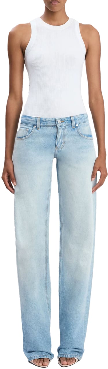 Victoria Beckham RIB TANK WHITE Wit