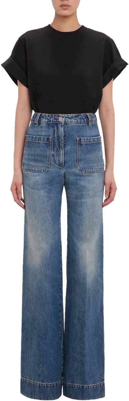 Victoria Beckham Tilly T-shirt Zwart