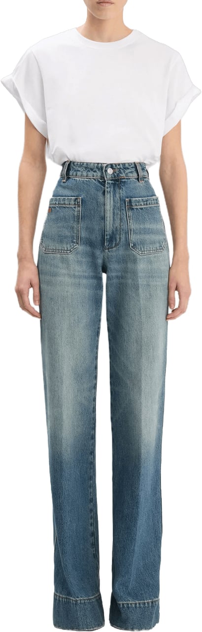 Victoria Beckham ALINA STRETCH JEANS Blauw