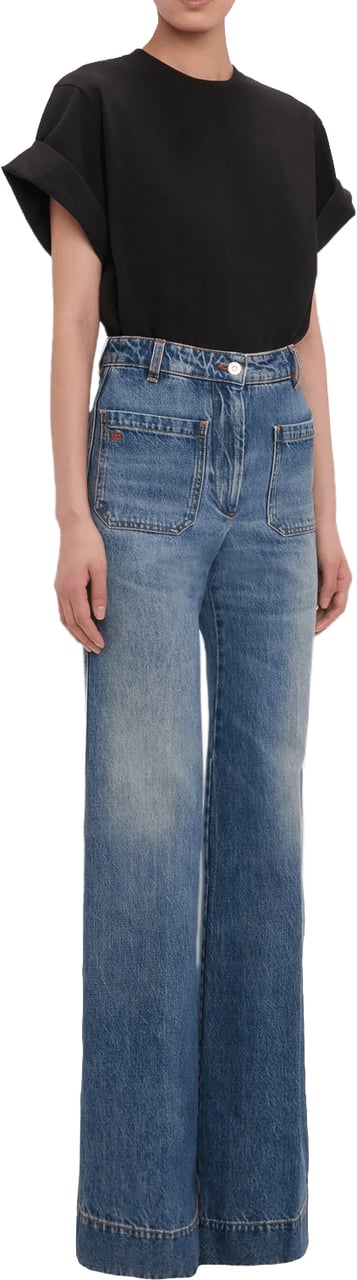 Victoria Beckham TILLY T-SHIRT Zwart