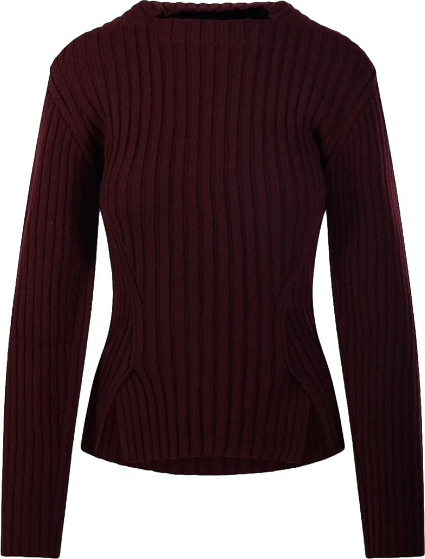 Victoria Beckham RIB JUMPER Maroon