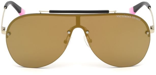 Victoria's Secret Rose Gold Metal Sunglasses Goud
