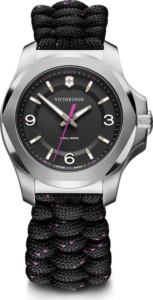 Victorinox Victorinox I.N.O.X. V Paracord 241918 Dameshorloge 37mm 20 ATM Zwart