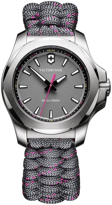 Victorinox Victorinox I.N.O.X. V 241920 Paracord Dameshorloge 37mm 20 ATM Grijs