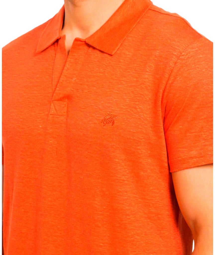 Vilebrequin Polo Orange Abricot Oranje