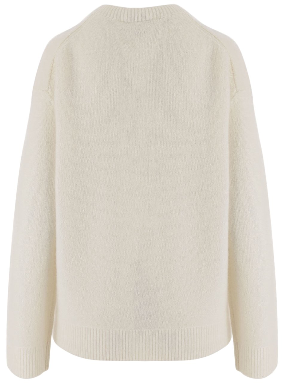 Vince Cashmere Sweater with Crew Neckline and Ribbed Cuffs Grijs