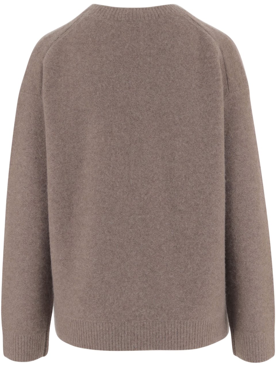 Vince Ribbed Edge Cashmere Sweater with Classic Crew Neck Bruin