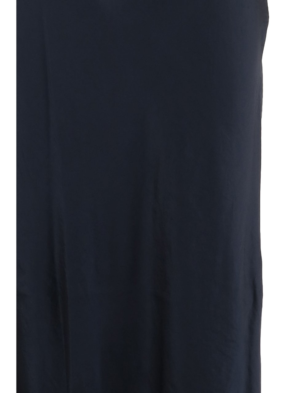 Vince Flowing Long Skirt with Side Slit and Flared Hem Zwart