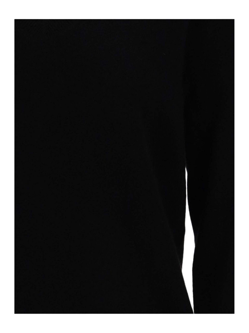 Vince V-neck Cashmere Sweater with Ribbed Cuffs and Straight Hem Zwart