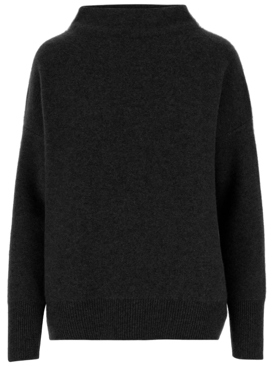 Vince Turtleneck Cashmere Sweater with Ribbed Cuffs Zwart