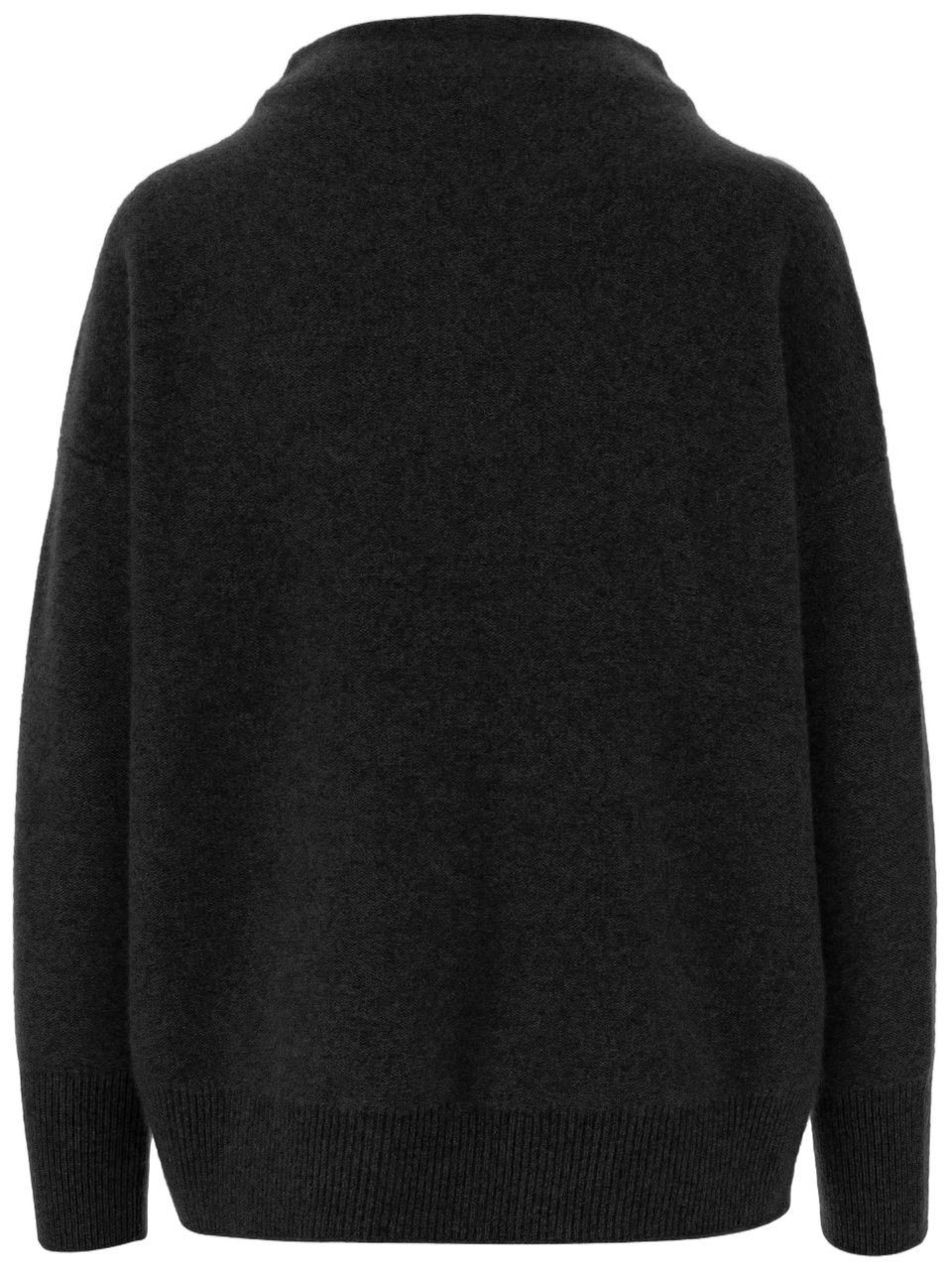 Vince Turtleneck Cashmere Sweater with Ribbed Cuffs Zwart