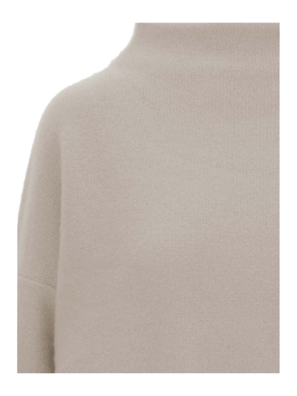 Vince Turtleneck Cashmere Sweater with Ribbed Cuffs Grijs