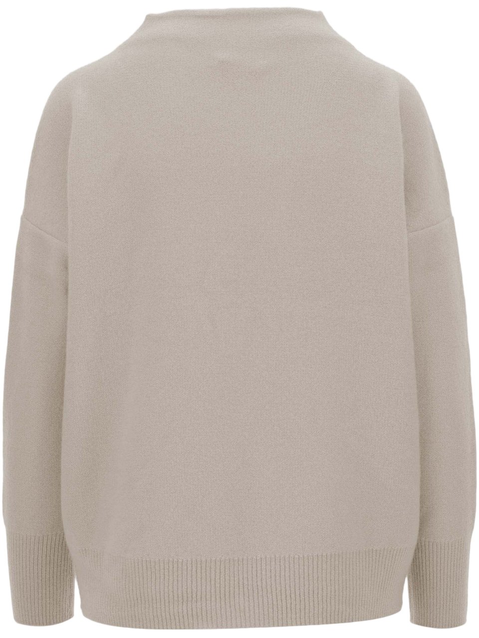 Vince Turtleneck Cashmere Sweater with Ribbed Cuffs Grijs