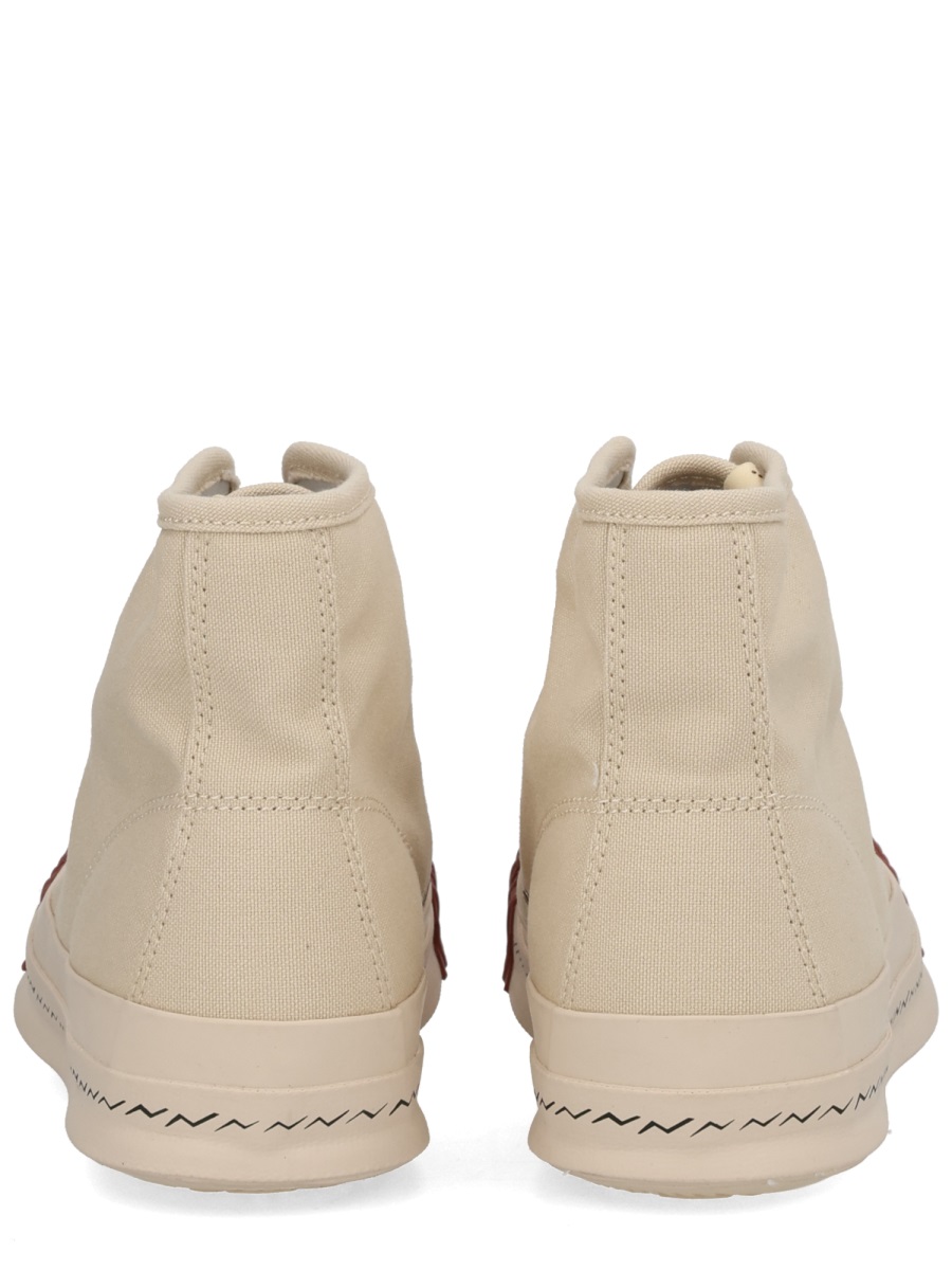 Visvim Beige Skagway Hi Cotton Sneakers Neutraal