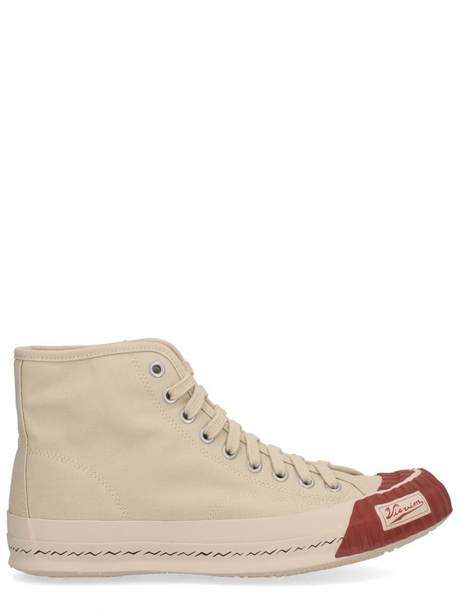 Visvim Beige Skagway Hi Cotton Sneakers Neutraal