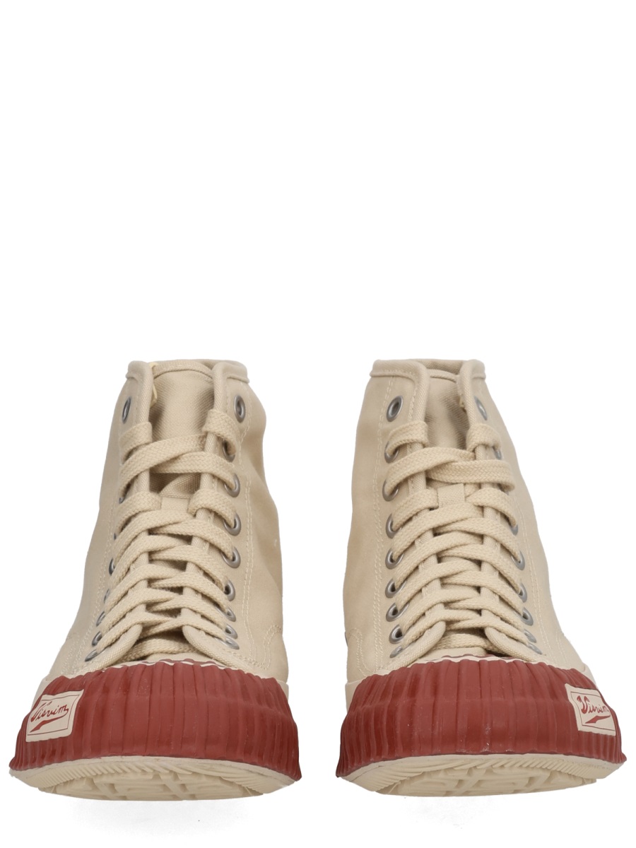 Visvim Beige Skagway Hi Cotton Sneakers Neutraal
