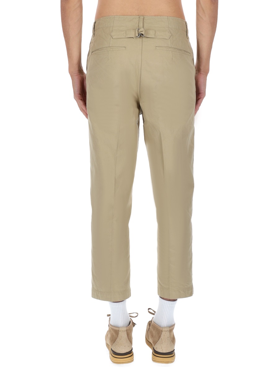 Visvim Beige Cotton Cropped Chinos Neutraal