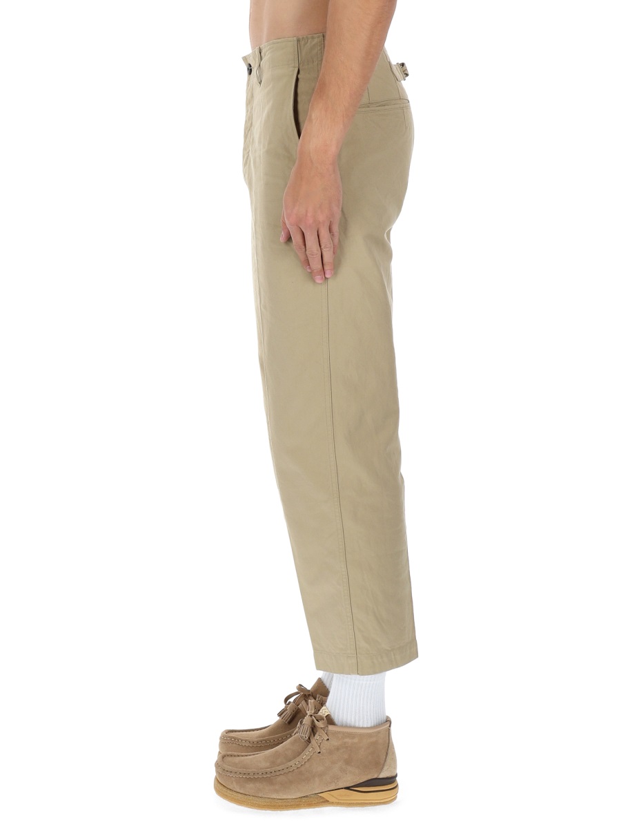 Visvim Beige Cotton Cropped Chinos Neutraal