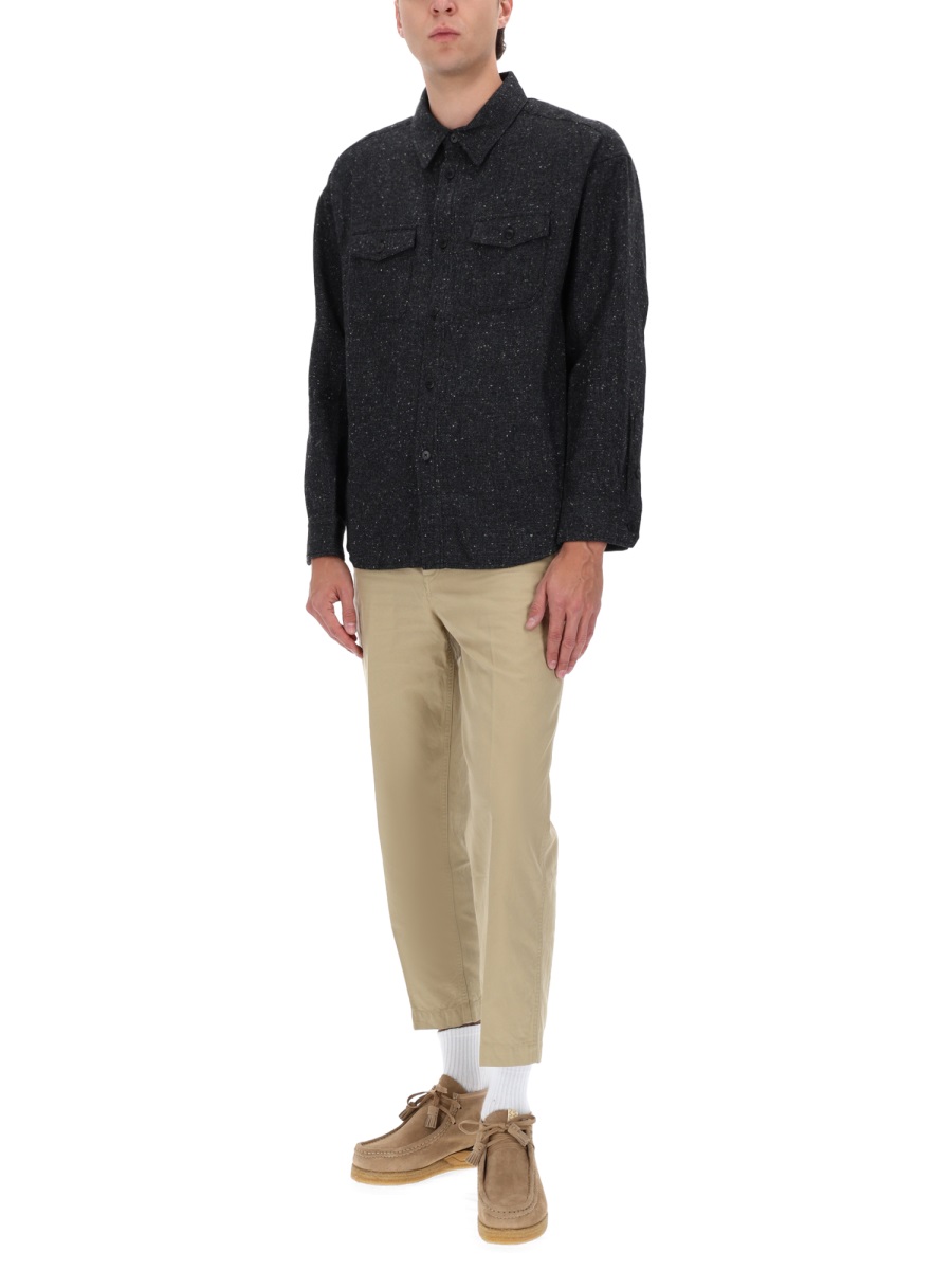 Visvim Beige Cotton Cropped Chinos Neutraal