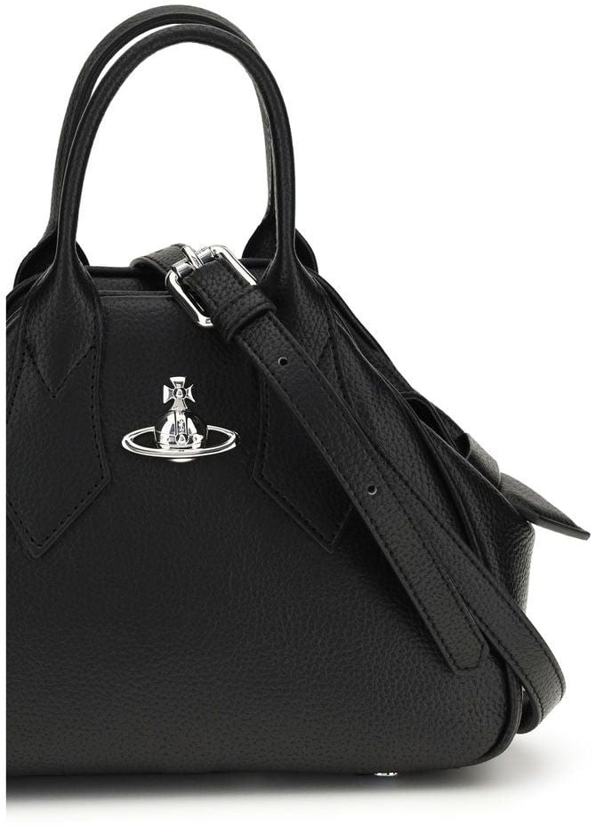 Vivienne Westwood Vivienne Westwood Black Calf Leather Bos Taurus Handbag Zwart