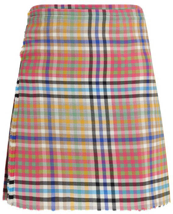 Vivienne Westwood Multicolor Wool Oves Aries Mini Skirt Divers