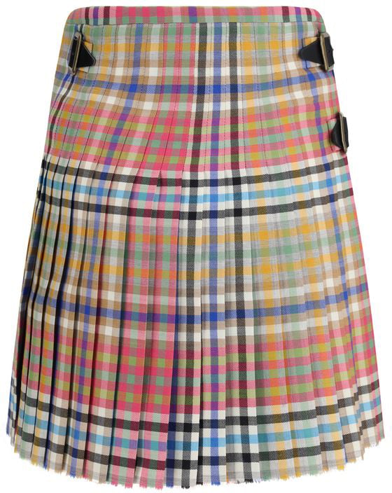 Vivienne Westwood Multicolor Wool Oves Aries Mini Skirt Divers
