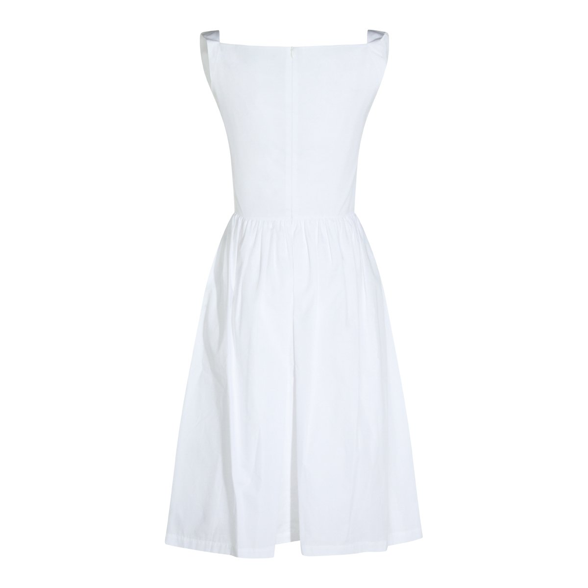 Vivienne Westwood Structured Bodice Midi Dress With Draped Neckline Wit