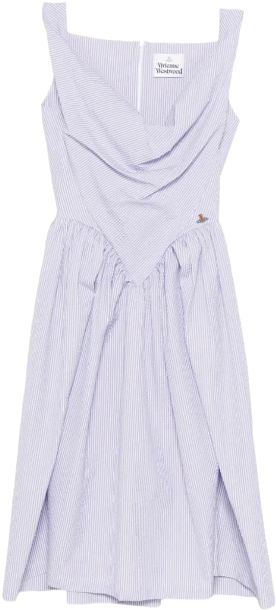 Vivienne Westwood Vivienne Westwood Sunday Dress White/blue Stripe Wit