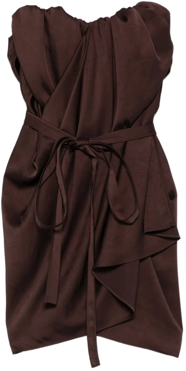 Vivienne Westwood Susana Mini Dress Chocolate Brown Bruin