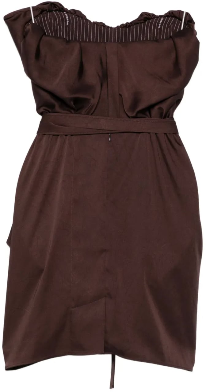 Vivienne Westwood Susana Mini Dress Chocolate Brown Bruin