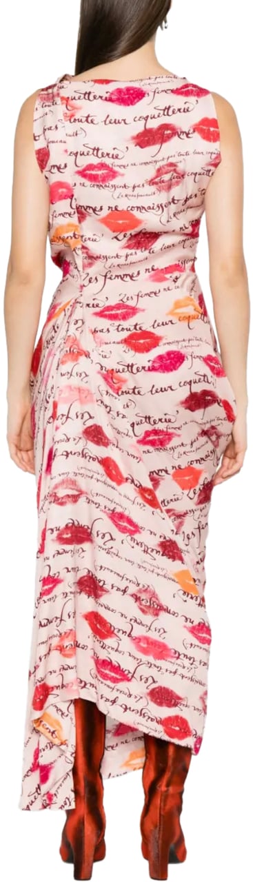 Vivienne Westwood Long Fond Dress Kisses Divers