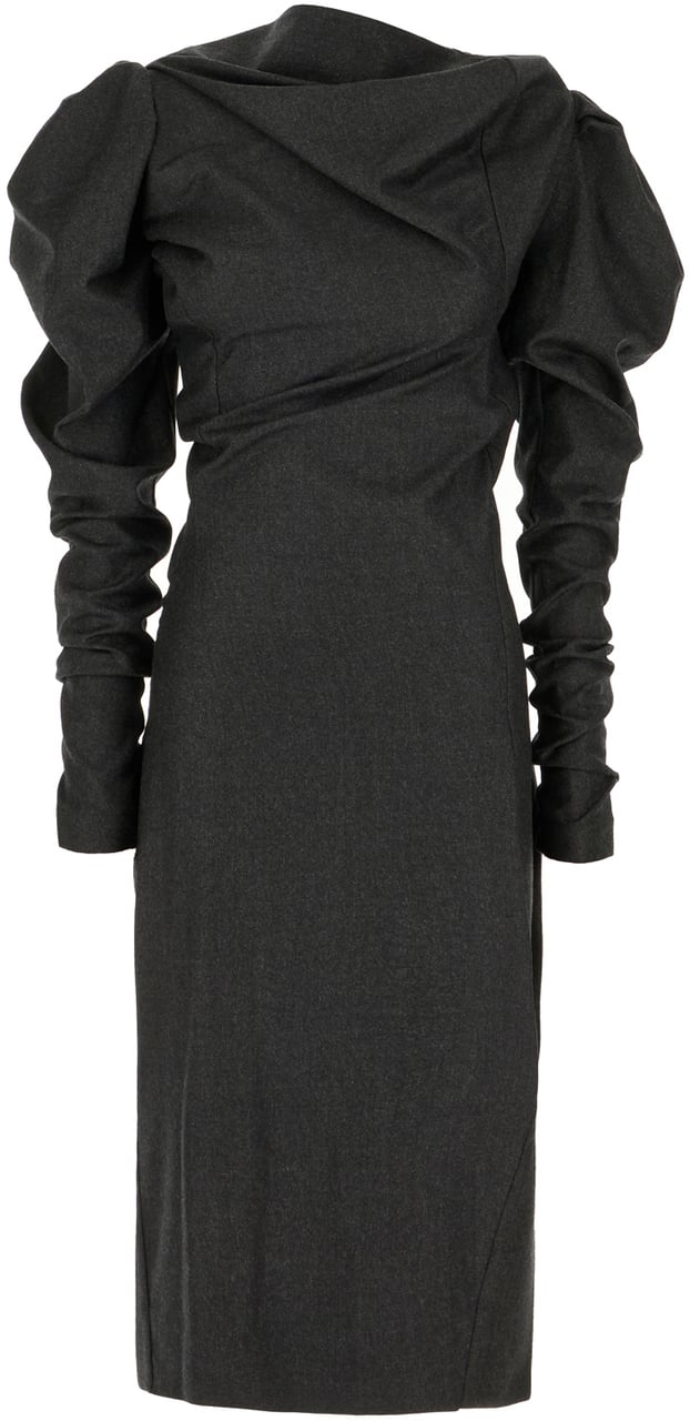 Vivienne Westwood Vivienne Westwood Charcoal wool blend dress Grijs