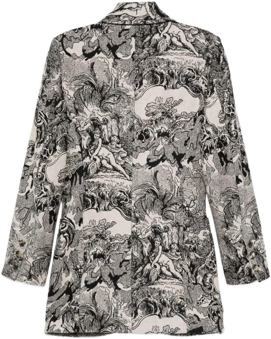 Vivienne Westwood Coats Creamblack Zwart