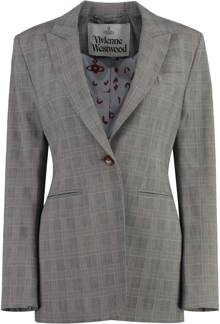 Vivienne Westwood Prince of Wales checked jacket Grijs