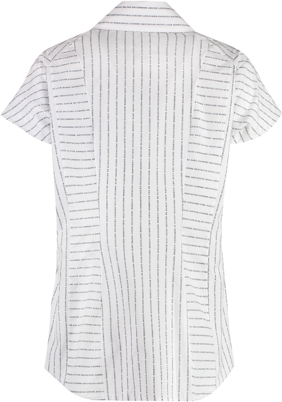 Vivienne Westwood Printed cotton shirt Wit