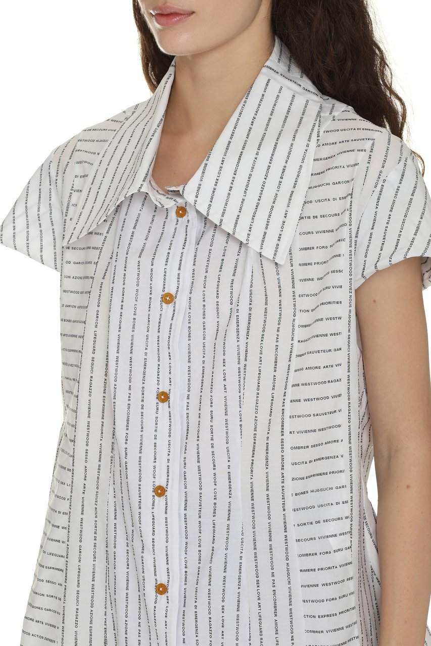 Vivienne Westwood Printed cotton shirt Wit