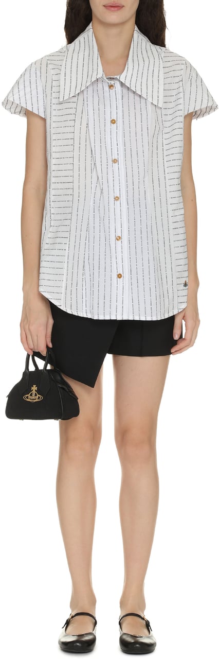 Vivienne Westwood Printed cotton shirt Wit