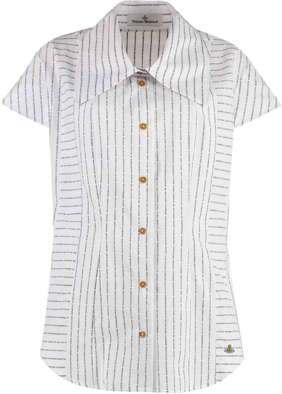 Vivienne Westwood Printed cotton shirt Wit