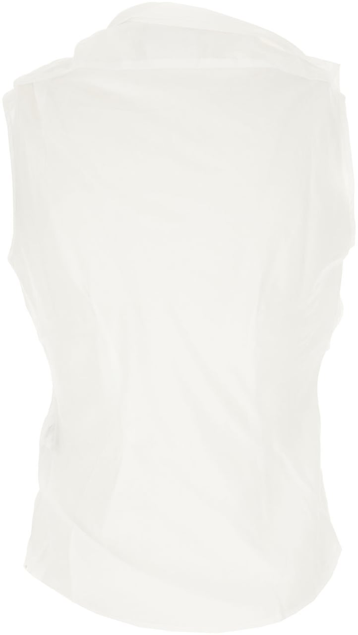 Vivienne Westwood Vivienne Westwood White cotton blend sleeveless shirt Wit