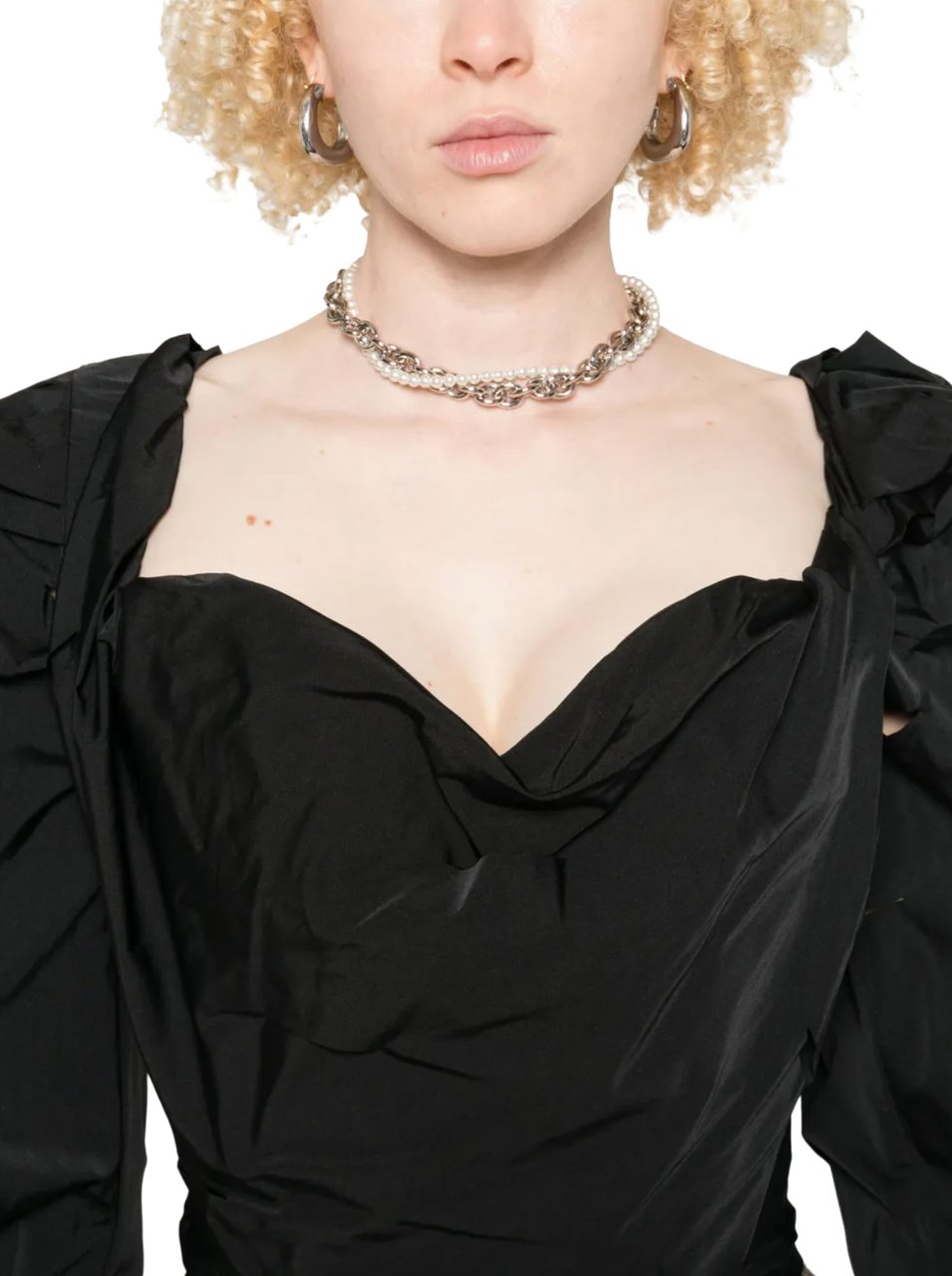 Vivienne Westwood Ls Sunday Corset Top Black Zwart
