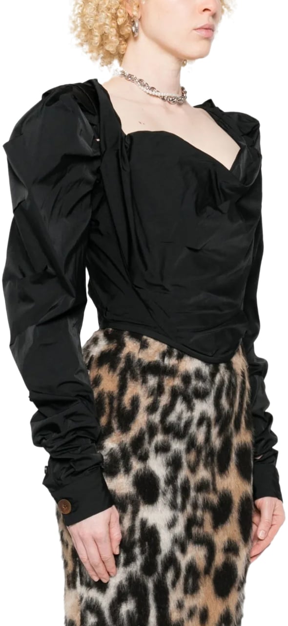Vivienne Westwood Ls Sunday Corset Top Black Zwart