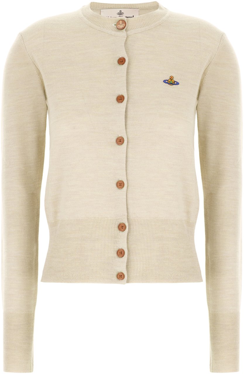 Vivienne Westwood Ivory cotton blend cardigan Neutraal