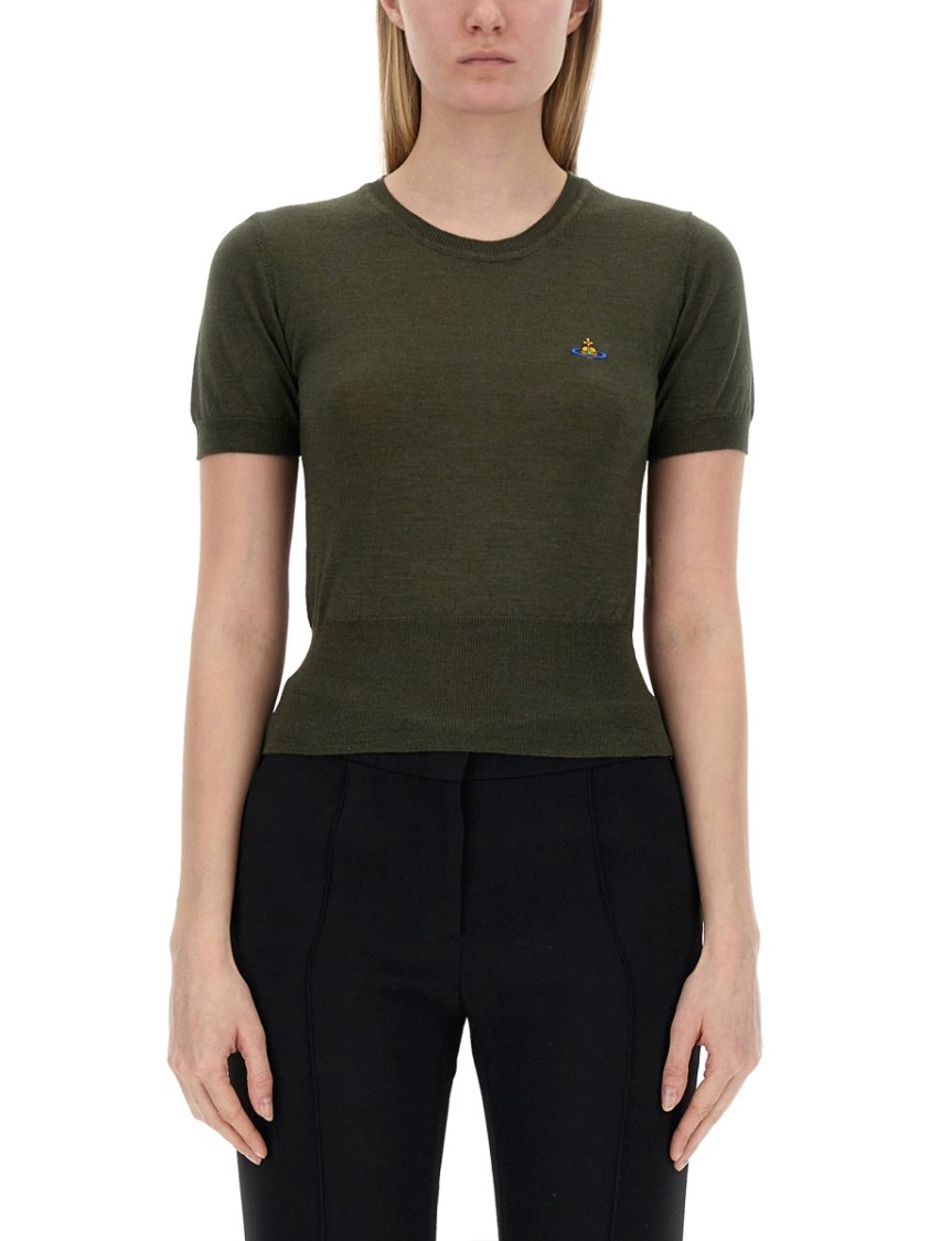 Vivienne Westwood Jersey With Logo Groen