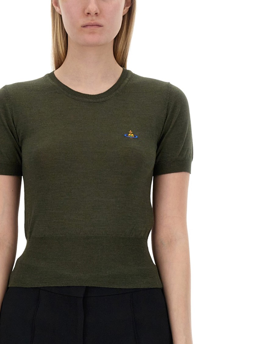 Vivienne Westwood Jersey With Logo Groen