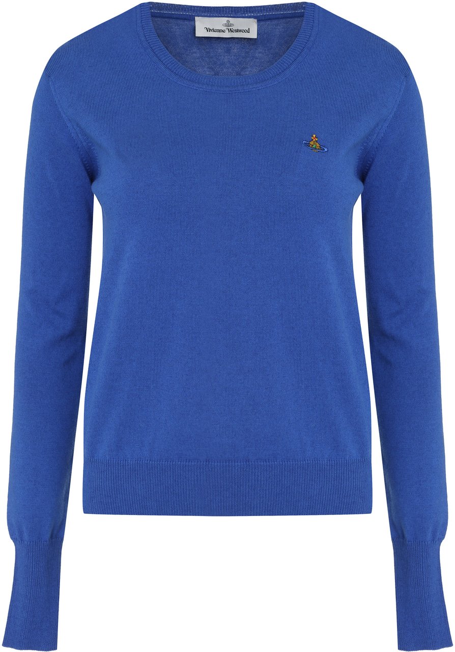 Vivienne Westwood Bea crew-neck cashmere sweater Blauw