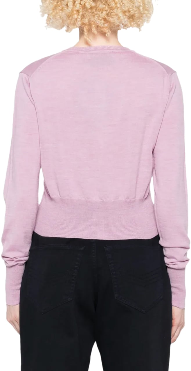 Vivienne Westwood Bea Cropped Cardi Pink Melange Roze