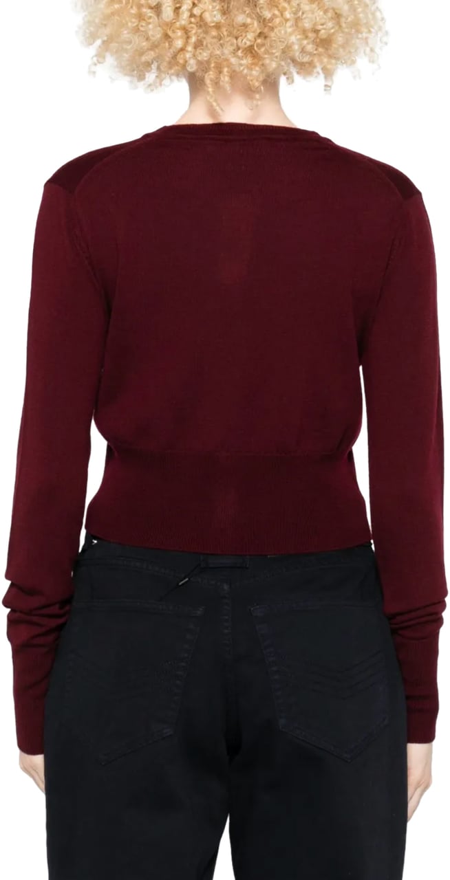 Vivienne Westwood Bea Cropped Cardi Brick Rood