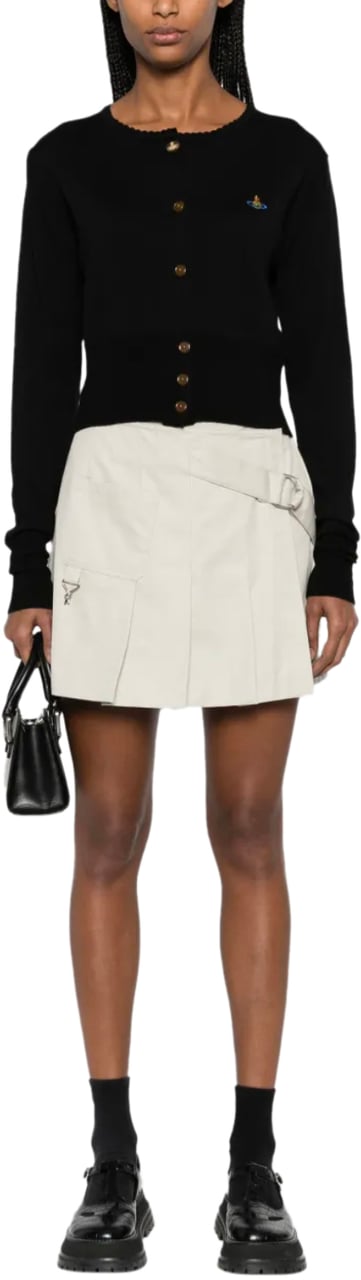 Vivienne Westwood Bea Cropped Cardi Black Zwart
